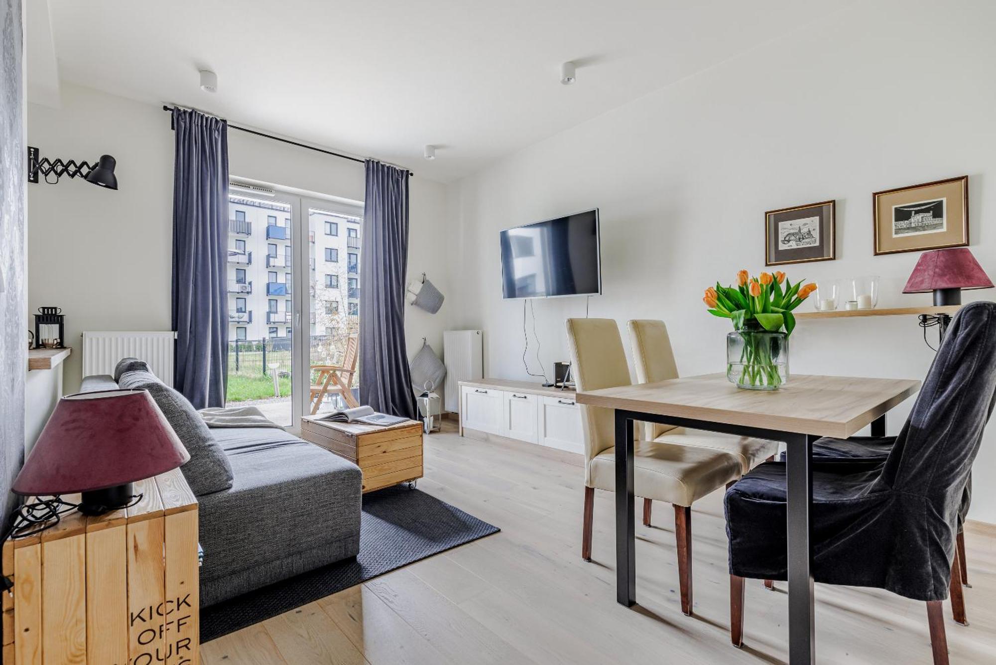 Relax&Comfort New Waw 50 Sqm With Terrace, Garden, Free Parking And Ac Warschau Exterior foto
