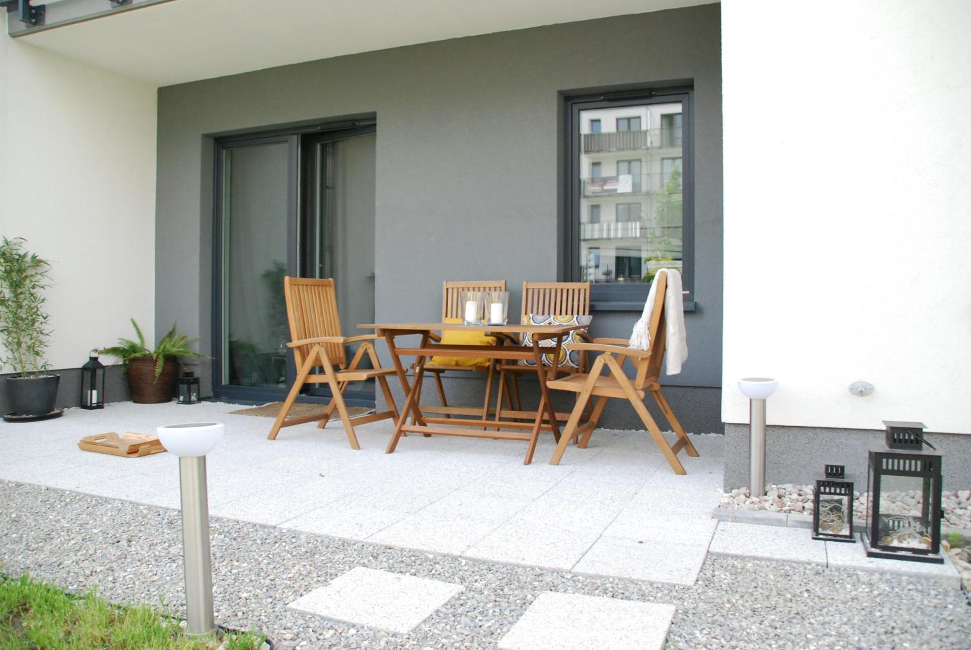 Relax&Comfort New Waw 50 Sqm With Terrace, Garden, Free Parking And Ac Warschau Exterior foto